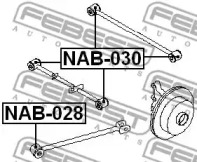 САЙЛЕНТБЛОК ЗАДНЬОЇ ПОДОВЖНЬОЇ ТЯГИ FEBEST NAB-028