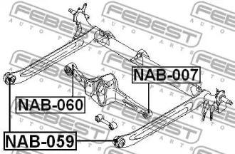 САЙЛЕНТБЛОК ЗАДНЬОЇ БАЛКИ FEBEST NAB-059