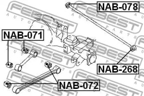 Сайлентблок FEBEST NAB-072
