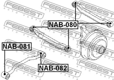 Сайлентблок FEBEST NAB-081