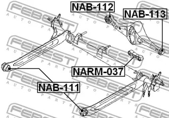 Сайлентблок FEBEST NAB-112