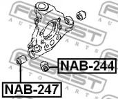 Сайлентблок FEBEST NAB-247