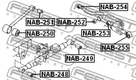 Сайлентблок FEBEST NAB-253