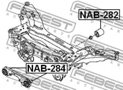 Сайлентблок FEBEST NAB-282