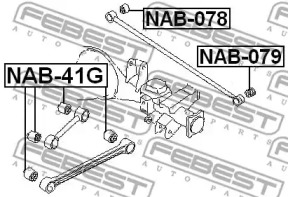 Сайлентблок FEBEST NAB-41G