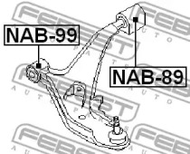 Сайлентблок FEBEST NAB-99