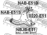 Сайлентблок FEBEST NAB-E51S