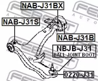 Подвеска FEBEST NAB-J31BX