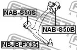 Сайлентблок FEBEST NAB-S50S