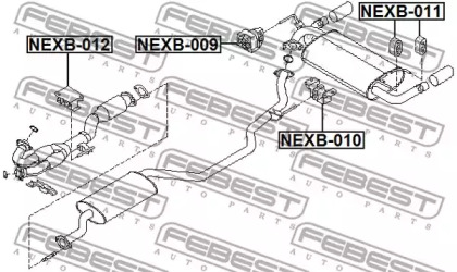 Кронштейн FEBEST NEXB-010