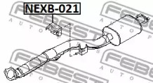 Кронштейн глушника FEBEST NEXB-021