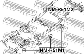 Сайлентблок FEBEST NM-R51M1
