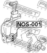 РЕМКОМПЛЕКТ ВАЖЕЛЯ ПІДВІСКИ 3 PCS FEBEST NOS-001