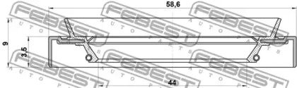 Сальник FEBEST NOS-P11