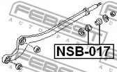 Сайлентблок FEBEST NSB-017