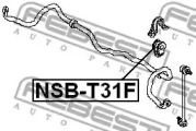 Втулка стабілізатора підвіски FEBEST NSB-T31F