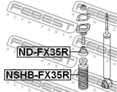 ПИЛЬОВИК ЗАДНЬОГО АМОРТИЗАТОРА FEBEST NSHB-FX35R