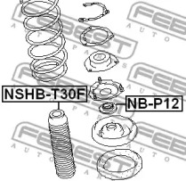ПИЛЬОВИК ПЕРЕДНЬОГО АМОРТИЗАТОРА FEBEST NSHB-T30F