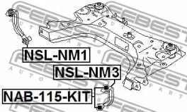 Тяга стабилизатора FEBEST NSL-NM3