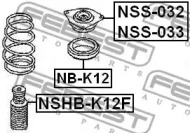 ОПОРА ПЕРЕДНЬОГО АМОРТИЗАТОРА ЛІВА FEBEST NSS-033