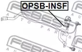 ВТУЛКА ПЕРЕДНЬОГО СТАБИЛИЗАТОРА D24.9 FEBEST OPSB-INSF