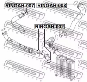 Уплотняющее кольцо FEBEST RINGAH-007