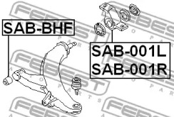 САЙЛЕНТБЛОК ЗАДНИЙ ПЕРЕДНЬОГО ЛІВОГО ВАЖЕЛЯ (ГІДРАВЛІЧНИЙ) FEBEST SAB-001L