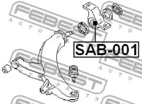 Сайлентблок FEBEST SAB-001