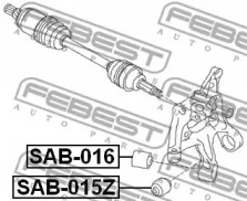 САЙЛЕНТБЛОК ЗАДНЬОЇ ЦАПФИ ПЛАВАЮЧИЙ FEBEST SAB-015Z