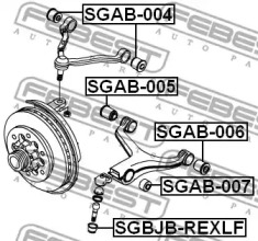 САЙЛЕНТБЛОК ПЕРЕДНЬОГО ВЕРХНЬОГО ВАЖЕЛЯ FEBEST SGAB-004