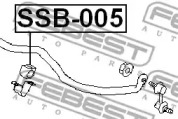 ВТУЛКА ПЕРЕДНЬОГО СТАБІЛІЗАТОРА D20 FEBEST SSB-005