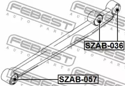 САЙЛЕНТБЛОК ПЕРЕДНИЙ НИЖНЬОГО ВАЖЕЛЯ FEBEST SZAB-036