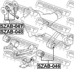 Сайлентблок FEBEST SZAB-048