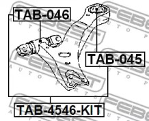 Сайлентблок FEBEST TAB-045