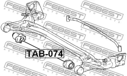 Сайлентблок FEBEST TAB-074