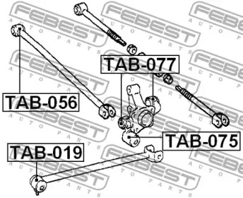 Сайлентблок FEBEST TAB-077