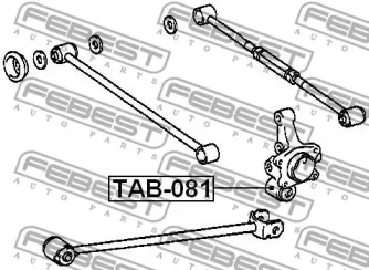 САЙЛЕНТБЛОК ЗАДНЬОЇ ЦАПФИ FEBEST TAB-081