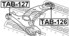 САЙЛЕНТБЛОК ПЕРЕДНІЙ ПЕРЕДНЬОГО ВАЖЕЛЯ FEBEST TAB-127