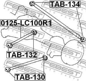 Сайлентблок FEBEST TAB-130