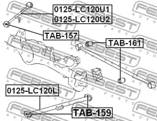 Сайлентблок FEBEST TAB-159