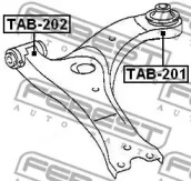 Сайлентблок FEBEST TAB-201