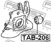САЙЛЕНТБЛОК ЗАДНЬОГО ВАЖЕЛЯ FEBEST TAB-206