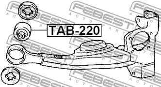 САЙЛЕНТБЛОК ЗАДНЬОГО ПОДОВЖНЬОГО ВАЖЕЛЯ FEBEST TAB-220