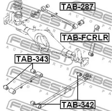 САЙЛЕНТБЛОК ЗАДНЬОГО ПОДОВЖНЬОГО ВАЖЕЛЯ FEBEST TAB-342