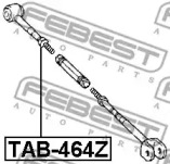 САЙЛЕНТБЛОК ЗАДНЬОЇ ПОПЕРЕЧНОЇ ЛІВОЇ ТЯГИ FEBEST TAB-464Z