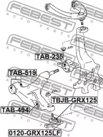 САЙЛЕНТБЛОК ПЕРЕДНЬОГО ВАЖЕЛЯ FEBEST TAB-494