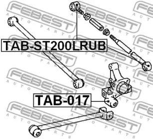 САЙЛЕНТБЛОК ЗАДНЬОЇ ПОПЕРЕЧНОЇ ТЯГИ FEBEST TAB-ST200LRUB