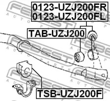Сайлентблок стойки переднього стабилизатора FEBEST TAB-UZJ200