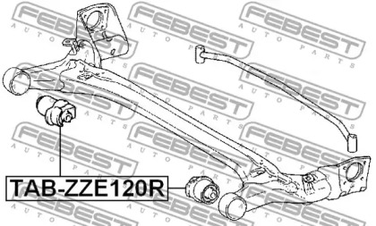 Сайлентблок FEBEST TAB-ZZE120R