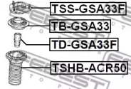 Підшипник опори амортизатора FEBEST TB-GSA33